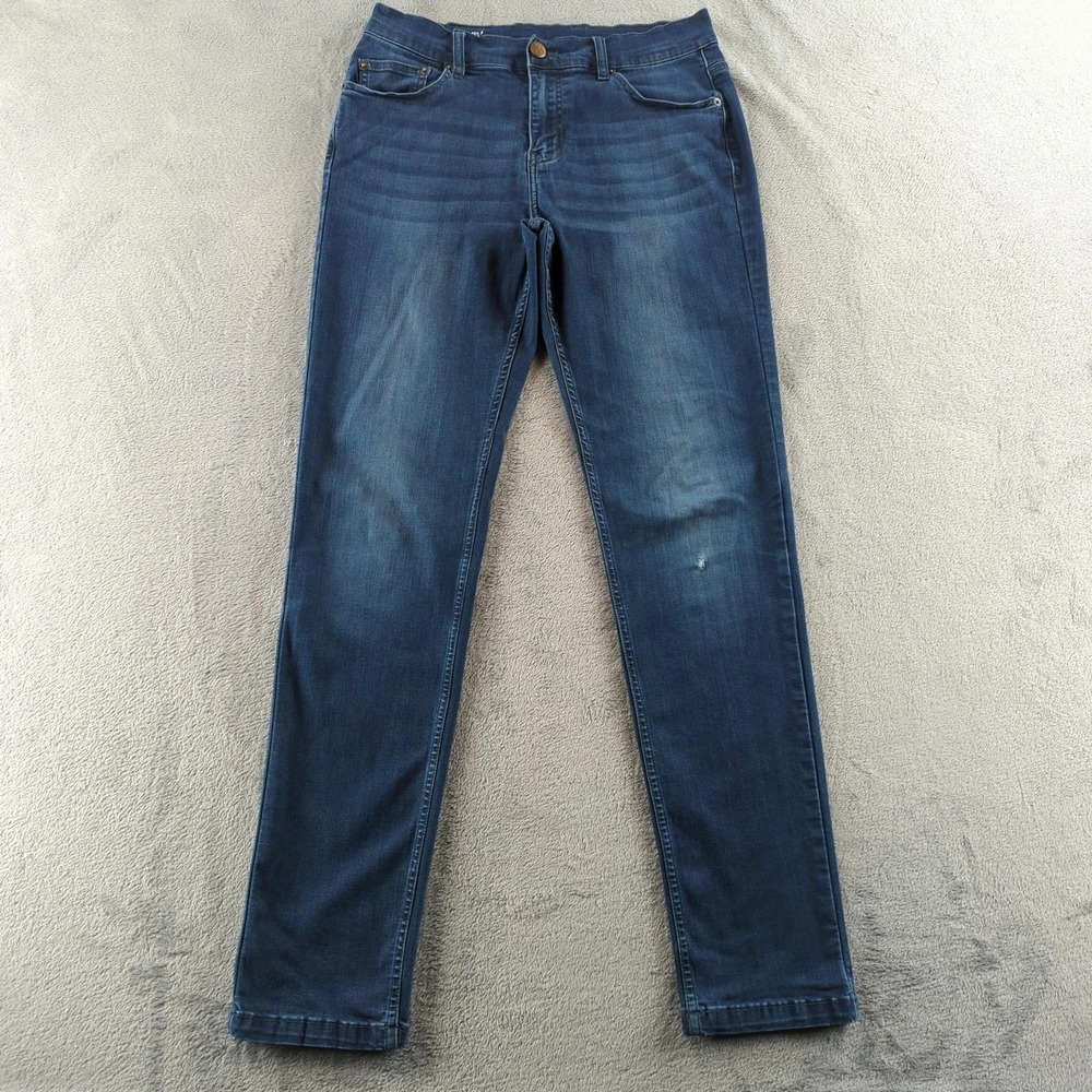 Mugsy Jeans Mens 31x34 (Fits 30x33) Blue Dark Wash Fultons Slim‎ Stretch Denim